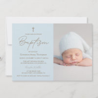Baby Boy Photo Baptism Elegante Cristening Modern