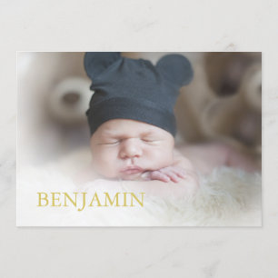 Convite Baby Boy Photo Naming Ceremony Hebraico Judeu