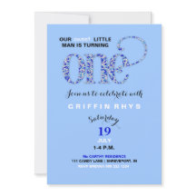 Baby Boy Primeiro Aniversário Azul Sprinkles