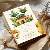 Baby Boy Tropical Selgle Safari Animal Chá