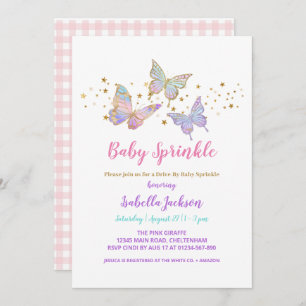 Convite Baby Butterfly Invite