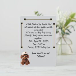 Convite Baby Celebration & Announcement Invitation