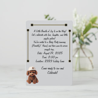 Convite Baby Celebration & Announcement Invitation