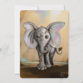 Convite Baby Elephant