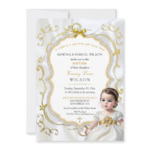 Baby Girl Baptism Communening Bíblia de Natal