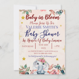Convite Baby In Bloom Baby Shower Invitations!