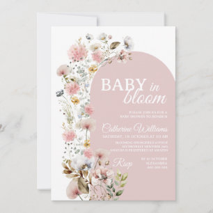 Convite Baby In Bloom Chás de Bebê