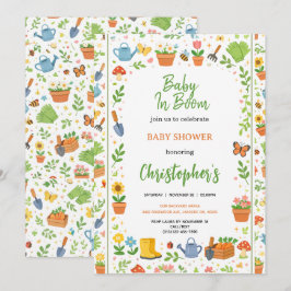 Convite Baby in Bloom Garden Baby Shower | Cute Floral 