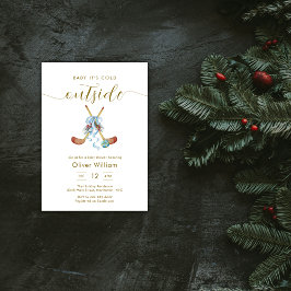 Convite Baby It's Cold Outside All Star Hockey Baby Shower