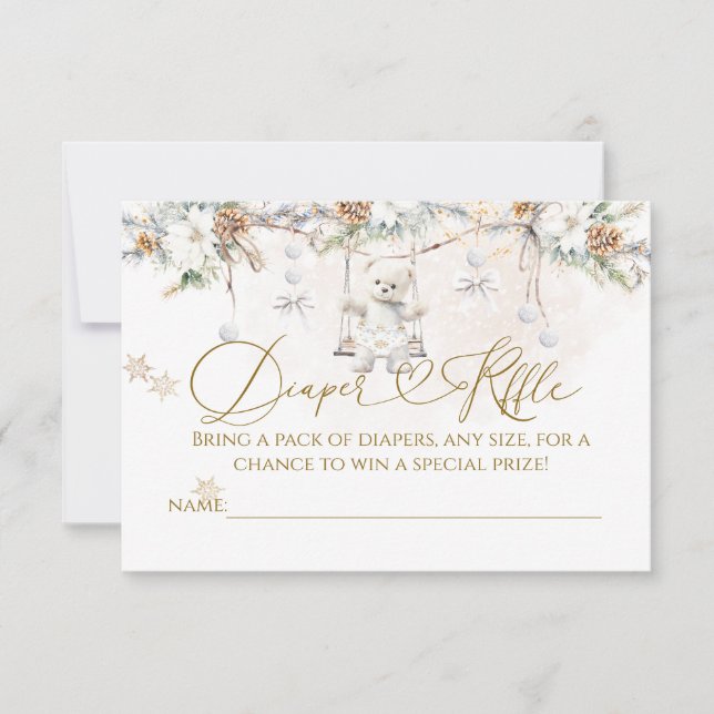 Convite Baby Its Cold Outside Clothest Line Baby Shower (Frente)