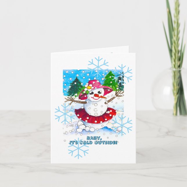 Convite Baby It's Cold Outside! Party Supplies (Frente)