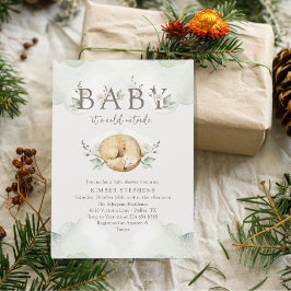 Convite Baby Its Cold Outside Winter Baby Shower Cute Fox