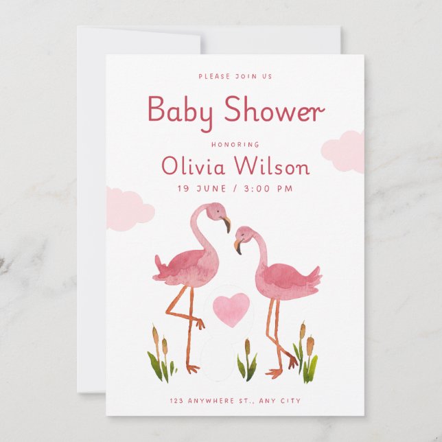 Convite Baby Love Celebration Vibes (Verso)