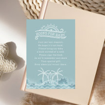 Baby On Conselho Book Request Blue Chá de fraldas