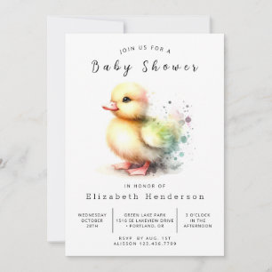 Convite Baby Online Duck Chá de fraldas