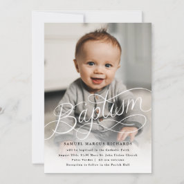Convite Baby Photo Baptism