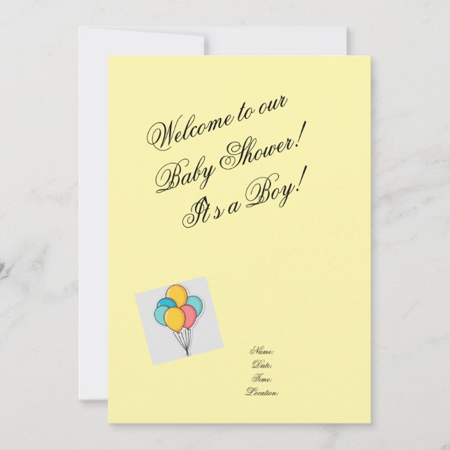 Convite Baby Shower invitation (Frente)