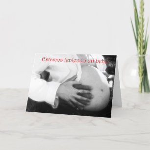 Convite Baby shower invitation Expecting a baby SPANISH