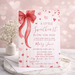 Convite Baby shower invitation "Little Darling", Valentine