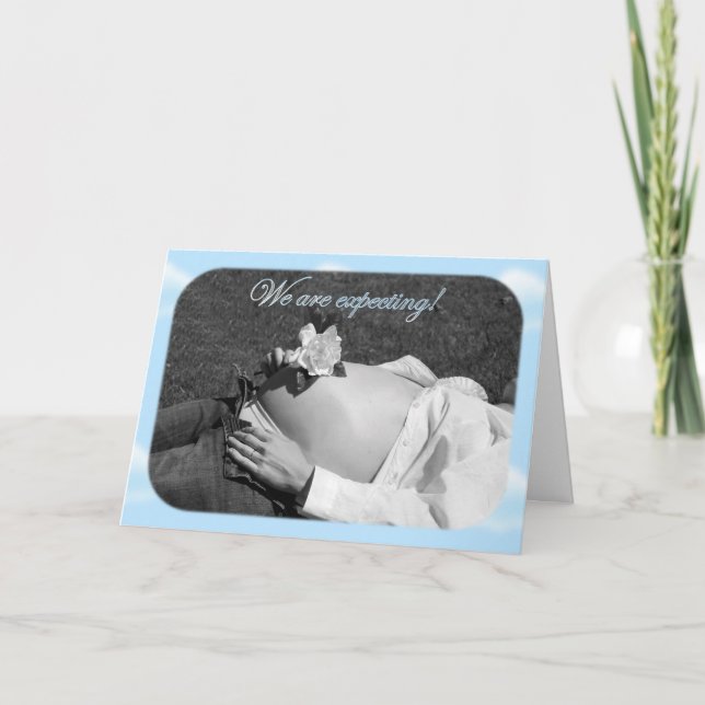 Convite Baby shower invitation We are expecting (Frente)