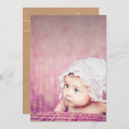 Convite Baby Sip & See Thank You Birth Announcement