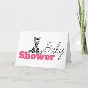 Convite Baby Zebra, Baby Shower Invitation