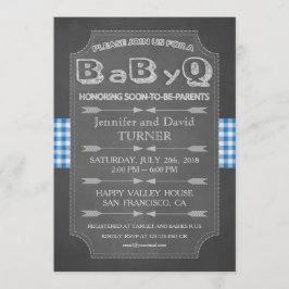 Convite BaByQ de Chá de fraldas Único