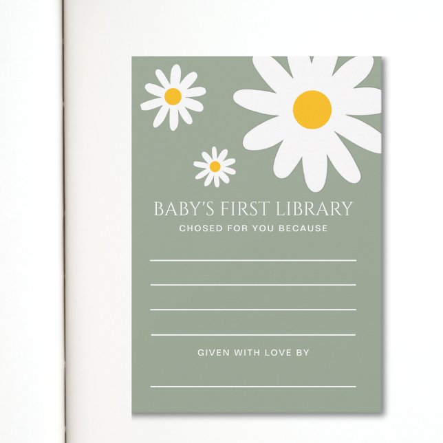 Convite Baby's First Library Card (Criador carregado)