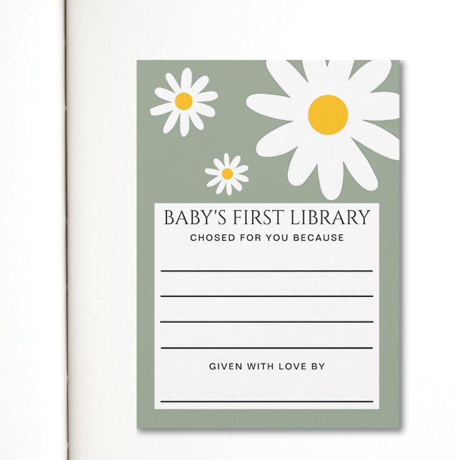 Convite Baby's First Library Card (Criador carregado)