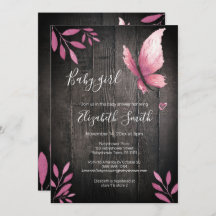 Babyshower, borboleta rosa-d'água russa