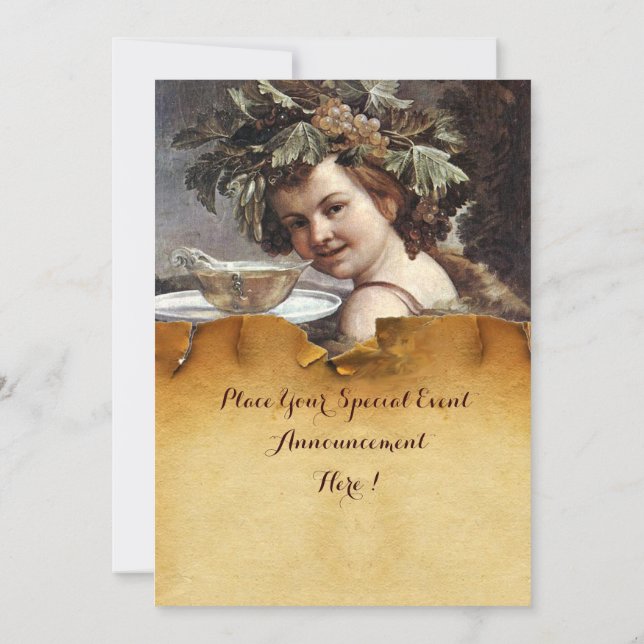 CONVITE BACCHUS, FESTA DE DEGUSTAÇÃO DE VINHO SELAGEM DE C (Verso)