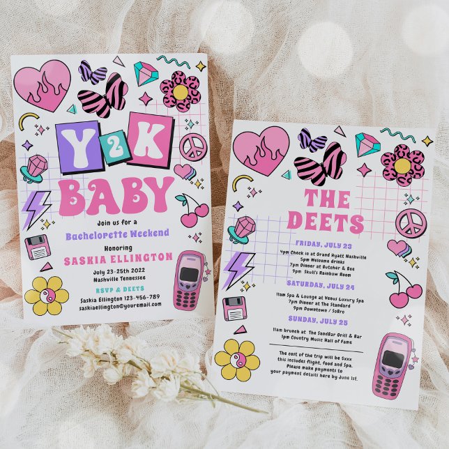 Convite Bach Ao Itinerário do Fim de Semana da Bachelorett (Criador carregado)