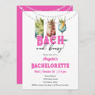 Convite Bach e Boozy Bachelorette Party