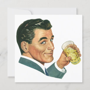 Convite Bacharel Antigo em uma Festa de Coquetel