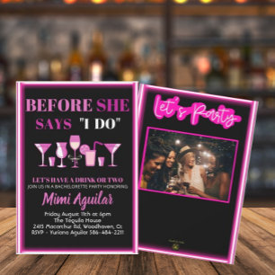 Convite Bachelorette antes que ela diga que eu faço um con