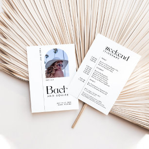 Convite Bachelorette "Bach & Boujee" minimo moderno