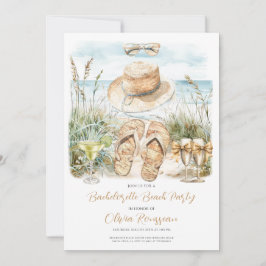 Convite Bachelorette Beach Party Watercolor