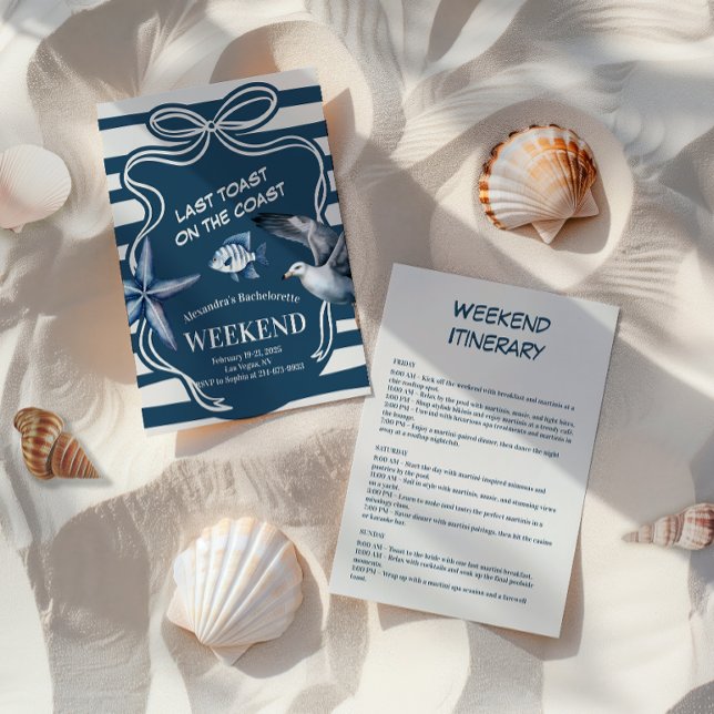 Convite Bachelorette Costeira do Marinho Náutico (Criador carregado)