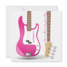Bachelorette Dance Party Quente-Rosa Guitarra