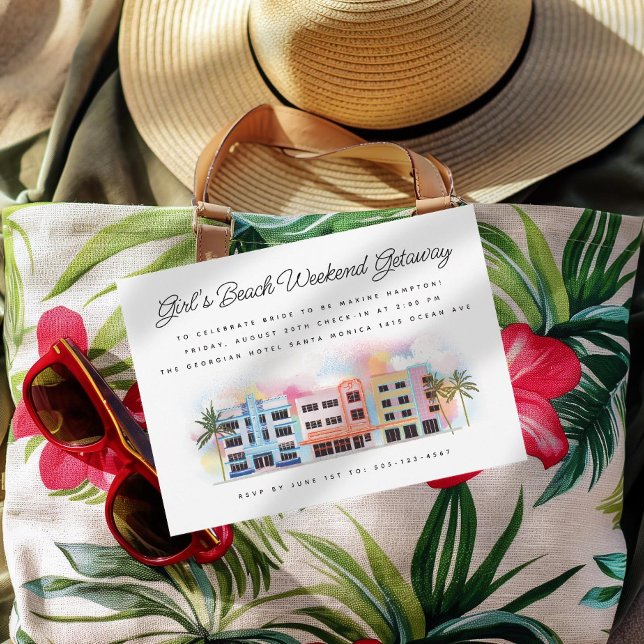 Convite Bachelorette de Aniversário do Fim de Praia da Rap (Criador carregado)