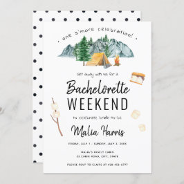 Convite Bachelorette de Camping One S More