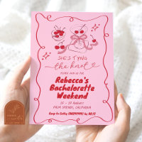 Bachelorette de Casando Martini Desenhado Mão