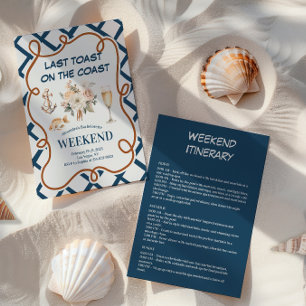 Convite Bachelorette de Rosa marítimo da costa do champanh