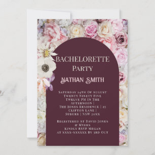 Convite Bachelorette de Verão de Arca Floral do Elegante M