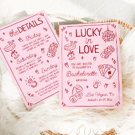Convite Bachelorette Desenhada De Mão Impressionante Sortu
