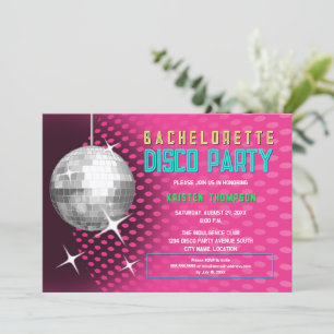 Convite Bachelorette Disco Party