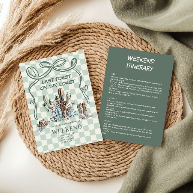 Convite Bachelorette do Deserto Ocidental (Criador carregado)