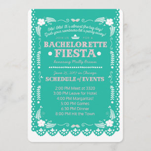 Convite Bachelorette Fiesta