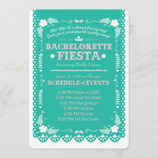 Convite Bachelorette Fiesta