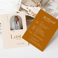 Bachelorette Modern Terracotta Foto "Last Fling"